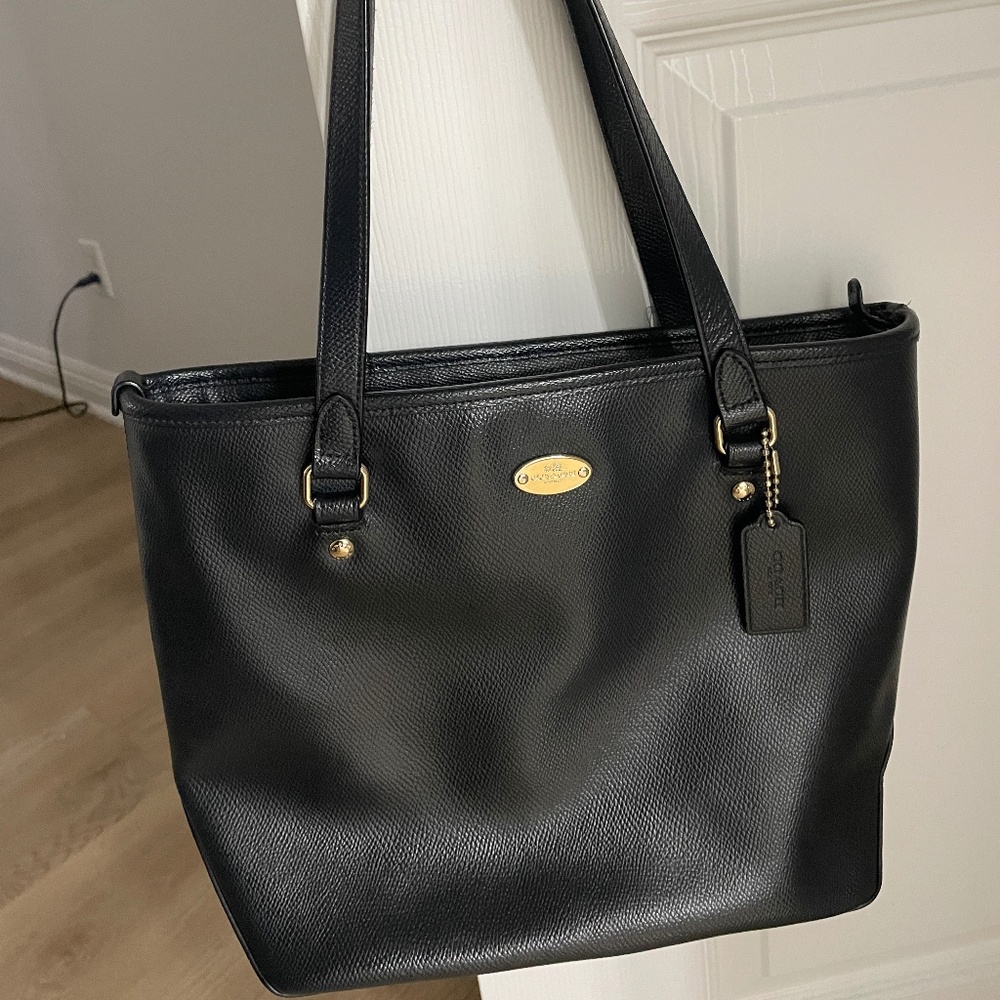 Coach Black Tote Bag — Gently Used